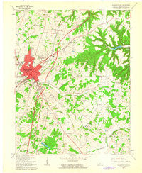 Elizabethtown Kentucky Historical topographic map, 1:24000 scale, 7.5 X 7.5 Minute, Year 1960