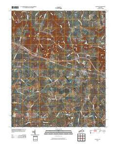Elkton Kentucky Historical topographic map, 1:24000 scale, 7.5 X 7.5 Minute, Year 2010