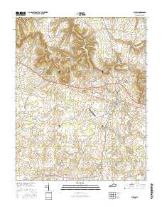 Elkton Kentucky Current topographic map, 1:24000 scale, 7.5 X 7.5 Minute, Year 2016