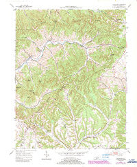 Ellisburg Kentucky Historical topographic map, 1:24000 scale, 7.5 X 7.5 Minute, Year 1952