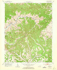 Ellisburg Kentucky Historical topographic map, 1:24000 scale, 7.5 X 7.5 Minute, Year 1952