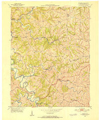Elliston Kentucky Historical topographic map, 1:24000 scale, 7.5 X 7.5 Minute, Year 1950