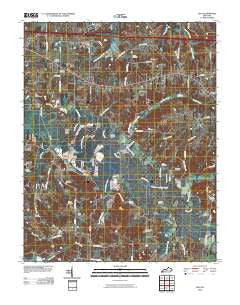 Elva Kentucky Historical topographic map, 1:24000 scale, 7.5 X 7.5 Minute, Year 2010