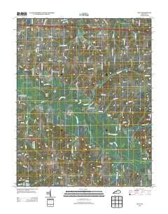 Elva Kentucky Historical topographic map, 1:24000 scale, 7.5 X 7.5 Minute, Year 2013