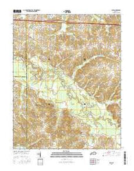 Elva Kentucky Current topographic map, 1:24000 scale, 7.5 X 7.5 Minute, Year 2016
