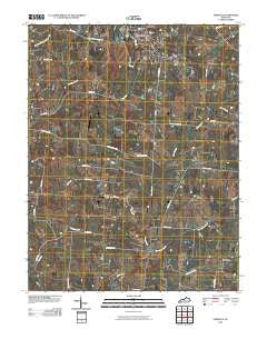 Eminence Kentucky Historical topographic map, 1:24000 scale, 7.5 X 7.5 Minute, Year 2010