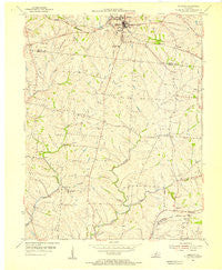 Eminence Kentucky Historical topographic map, 1:24000 scale, 7.5 X 7.5 Minute, Year 1954