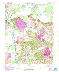 Equality Kentucky Historical topographic map, 1:24000 scale, 7.5 X 7.5 Minute, Year 1952