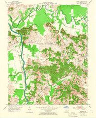 Equality Kentucky Historical topographic map, 1:24000 scale, 7.5 X 7.5 Minute, Year 1952