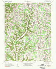 Eubank Kentucky Historical topographic map, 1:24000 scale, 7.5 X 7.5 Minute, Year 1961