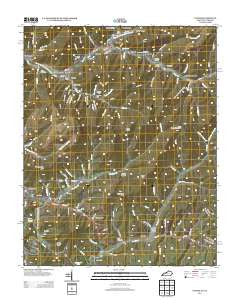 Evarts Kentucky Historical topographic map, 1:24000 scale, 7.5 X 7.5 Minute, Year 2013