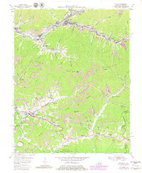 Evarts Kentucky Historical topographic map, 1:24000 scale, 7.5 X 7.5 Minute, Year 1954