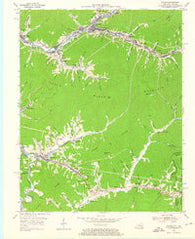 Evarts Kentucky Historical topographic map, 1:24000 scale, 7.5 X 7.5 Minute, Year 1954