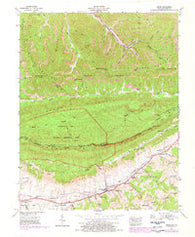 Ewing Virginia Historical topographic map, 1:24000 scale, 7.5 X 7.5 Minute, Year 1946