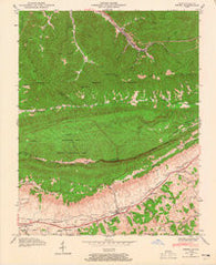 Ewing Virginia Historical topographic map, 1:24000 scale, 7.5 X 7.5 Minute, Year 1946