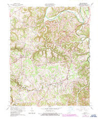 Exie Kentucky Historical topographic map, 1:24000 scale, 7.5 X 7.5 Minute, Year 1961