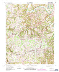 Exie Kentucky Historical topographic map, 1:24000 scale, 7.5 X 7.5 Minute, Year 1961