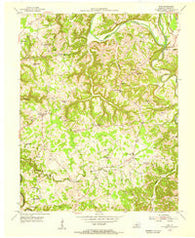 Exie Kentucky Historical topographic map, 1:24000 scale, 7.5 X 7.5 Minute, Year 1953