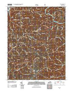 Ezel Kentucky Historical topographic map, 1:24000 scale, 7.5 X 7.5 Minute, Year 2011