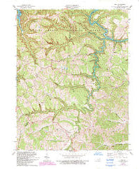 Ezel Kentucky Historical topographic map, 1:24000 scale, 7.5 X 7.5 Minute, Year 1978
