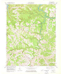 Ezel Kentucky Historical topographic map, 1:24000 scale, 7.5 X 7.5 Minute, Year 1978