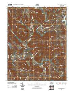 Falls of Rough Kentucky Historical topographic map, 1:24000 scale, 7.5 X 7.5 Minute, Year 2010