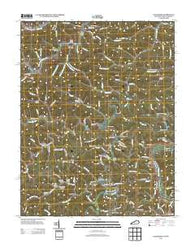 Fallsburg Kentucky Historical topographic map, 1:24000 scale, 7.5 X 7.5 Minute, Year 2013