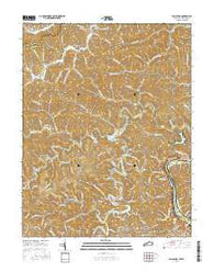 Fallsburg Kentucky Current topographic map, 1:24000 scale, 7.5 X 7.5 Minute, Year 2016