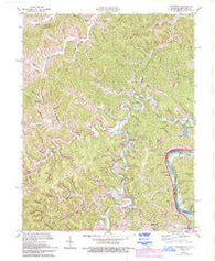 Fallsburg Kentucky Historical topographic map, 1:24000 scale, 7.5 X 7.5 Minute, Year 1971