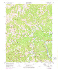 Fallsburg Kentucky Historical topographic map, 1:24000 scale, 7.5 X 7.5 Minute, Year 1971