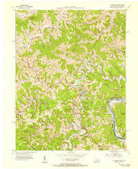 Fallsburg Kentucky Historical topographic map, 1:24000 scale, 7.5 X 7.5 Minute, Year 1953