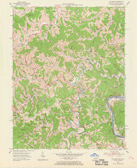Fallsburg Kentucky Historical topographic map, 1:24000 scale, 7.5 X 7.5 Minute, Year 1953