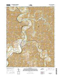 Falmouth Kentucky Current topographic map, 1:24000 scale, 7.5 X 7.5 Minute, Year 2016