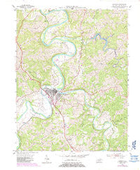 Falmouth Kentucky Historical topographic map, 1:24000 scale, 7.5 X 7.5 Minute, Year 1954