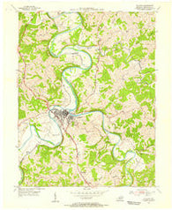 Falmouth Kentucky Historical topographic map, 1:24000 scale, 7.5 X 7.5 Minute, Year 1954