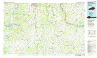 Falmouth Kentucky Historical topographic map, 1:100000 scale, 30 X 60 Minute, Year 1986