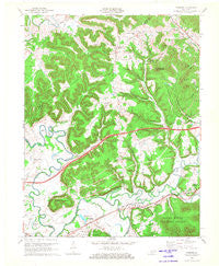 Farmers Kentucky Historical topographic map, 1:24000 scale, 7.5 X 7.5 Minute, Year 1970