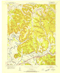 Farmers Kentucky Historical topographic map, 1:24000 scale, 7.5 X 7.5 Minute, Year 1953