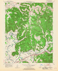 Farmers Kentucky Historical topographic map, 1:24000 scale, 7.5 X 7.5 Minute, Year 1953