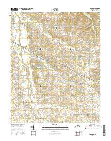 Farmington Kentucky Current topographic map, 1:24000 scale, 7.5 X 7.5 Minute, Year 2016