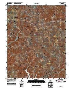 Faubush Kentucky Historical topographic map, 1:24000 scale, 7.5 X 7.5 Minute, Year 2010