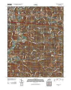 Fisherville Kentucky Historical topographic map, 1:24000 scale, 7.5 X 7.5 Minute, Year 2010