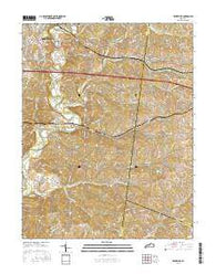 Fisherville Kentucky Current topographic map, 1:24000 scale, 7.5 X 7.5 Minute, Year 2016