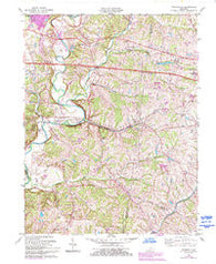 Fisherville Kentucky Historical topographic map, 1:24000 scale, 7.5 X 7.5 Minute, Year 1982