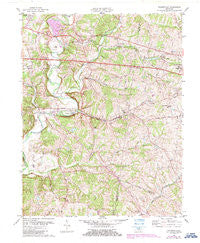 Fisherville Kentucky Historical topographic map, 1:24000 scale, 7.5 X 7.5 Minute, Year 1982