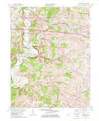 Fisherville Kentucky Historical topographic map, 1:24000 scale, 7.5 X 7.5 Minute, Year 1982
