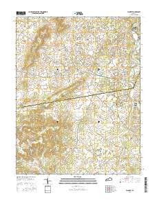 Flaherty Kentucky Current topographic map, 1:24000 scale, 7.5 X 7.5 Minute, Year 2016