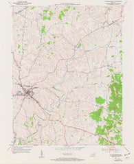 Flemingsburg Kentucky Historical topographic map, 1:24000 scale, 7.5 X 7.5 Minute, Year 1951