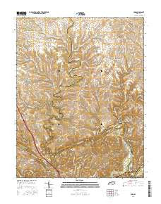 Ford Kentucky Current topographic map, 1:24000 scale, 7.5 X 7.5 Minute, Year 2016