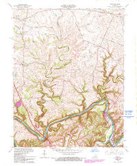 Ford Kentucky Historical topographic map, 1:24000 scale, 7.5 X 7.5 Minute, Year 1965